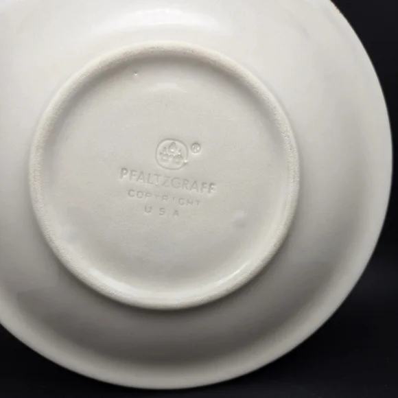 Pfaltzgraff Canyon Ridge-Brown, Olive & Blue Bands -Set of 2 Salad Plates-8" - Picture 3 of 6